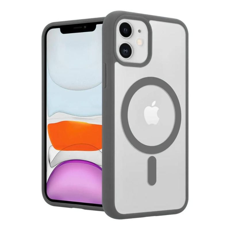 Funda Case Transparente Clear De Colores Para iPhone Magsafe