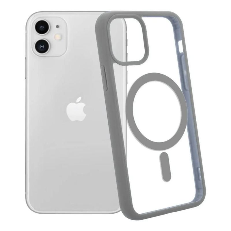 Funda Case Transparente Clear De Colores Para iPhone Magsafe