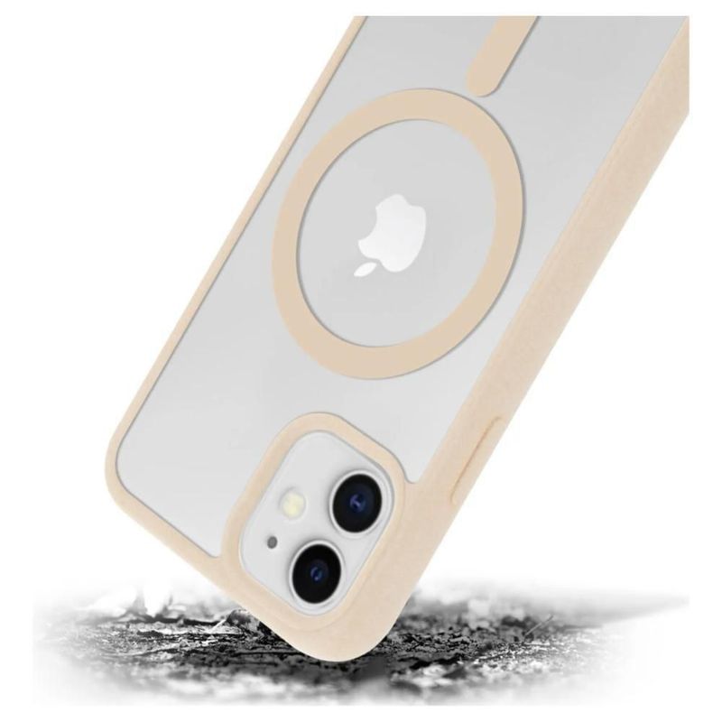 Funda Case Transparente Clear De Colores Para iPhone Magsafe