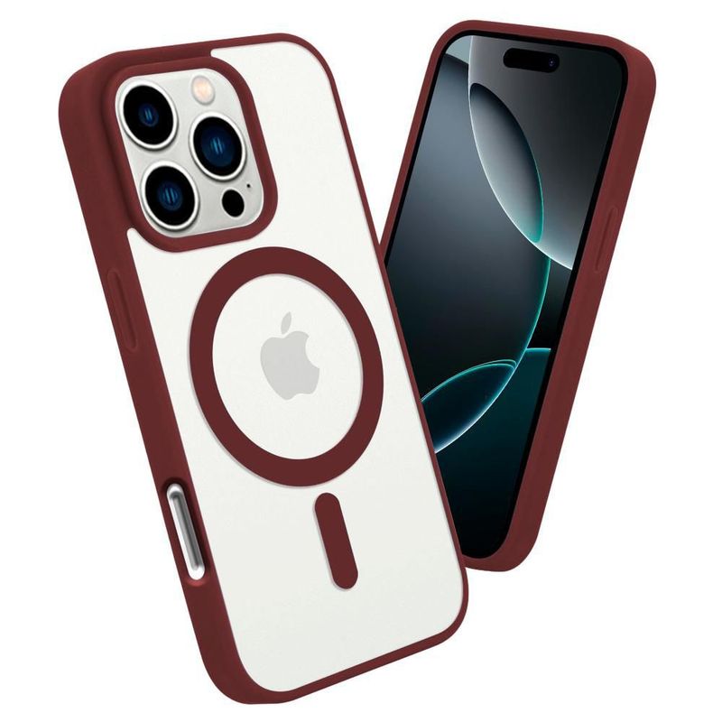 Funda Case Transparente Clear De Colores Para iPhone Magsafe
