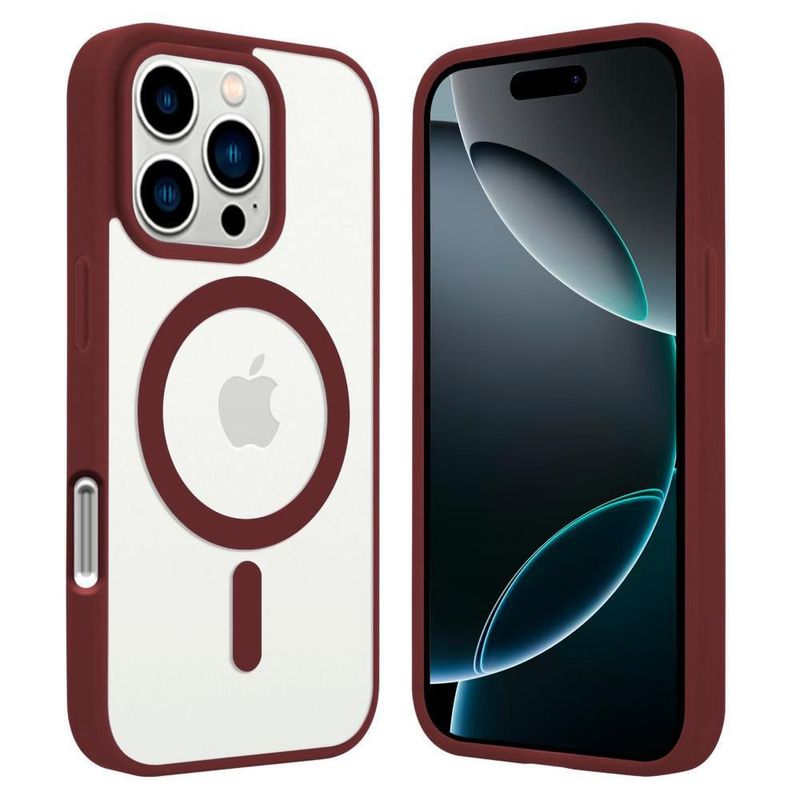 Funda Case Transparente Clear De Colores Para iPhone Magsafe