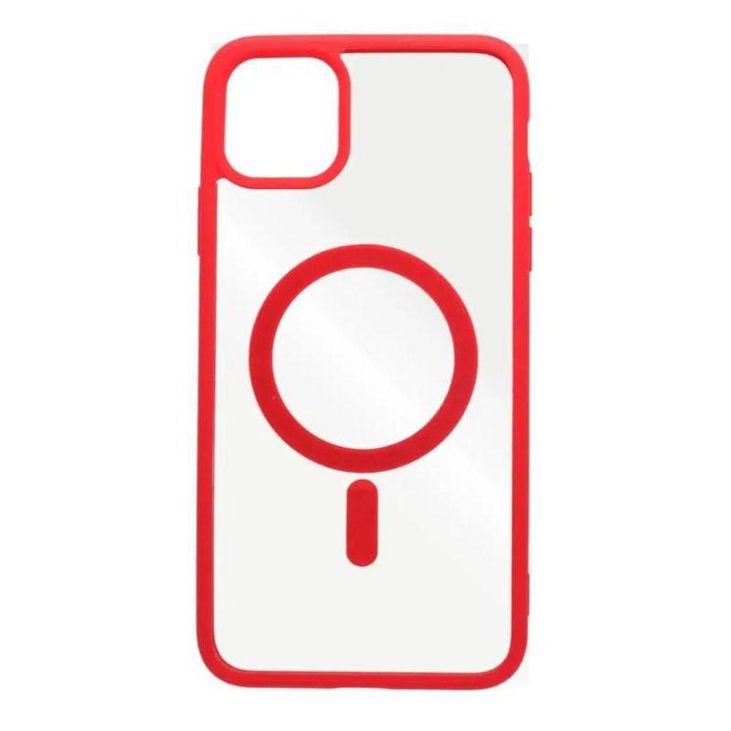 Funda Case Transparente Clear De Colores Para iPhone Magsafe
