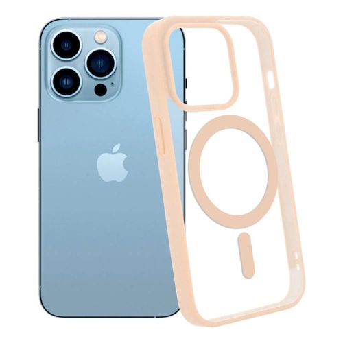 Funda Case Transparente Clear De Colores Para iPhone Magsafe