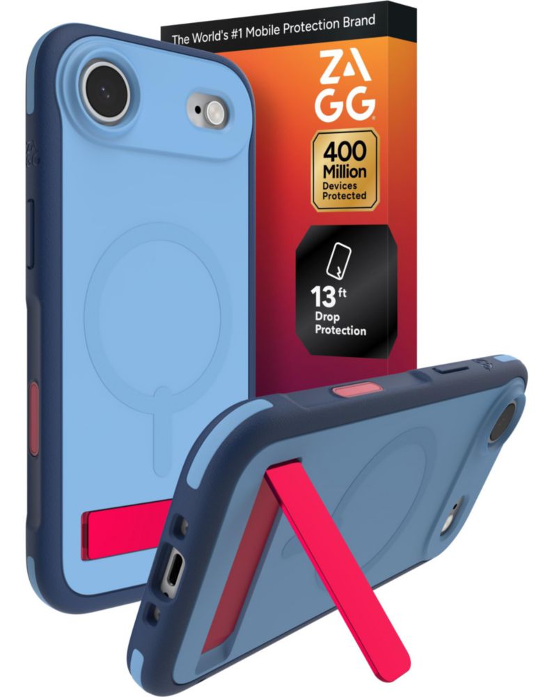 Funda ZAGG Sedona Snap para iPhone Air azul con soporte