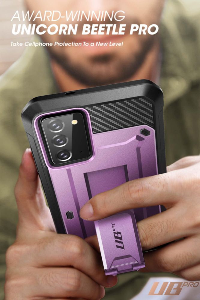 Funda SUPCASE Unicorn Beetle Pro violeta para Galaxy Note 20