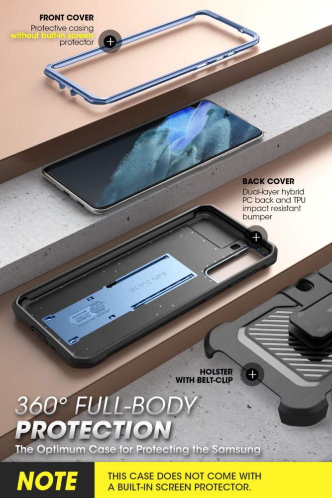 Funda para teléfono SUPCASE Unicorn Beetle Pro para Galaxy S21 de 62"
