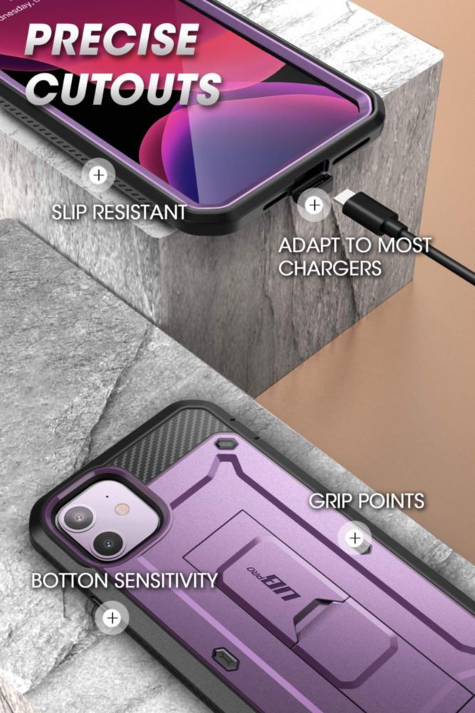 Funda para iPhone 11 SUPCASE Unicorn Beetle Pro 6.1" Morada
