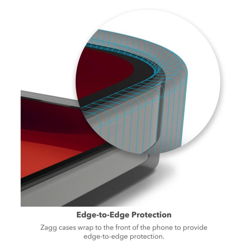 Funda ZAGG Crystal Palace para iPhone 15 Plus con protección contra caídas de 4 m