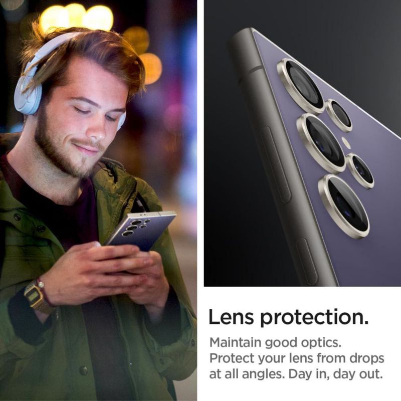 Protector de lente para cámara Spigen GlasTR EZ Fit Pro Galaxy S24