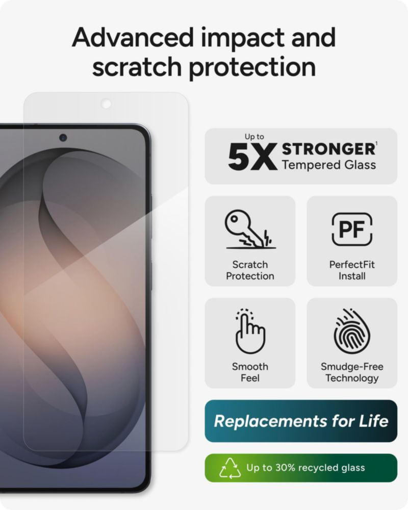 Protector de pantalla ZAGG Glass Elite para Samsung Galaxy S26 Ultra