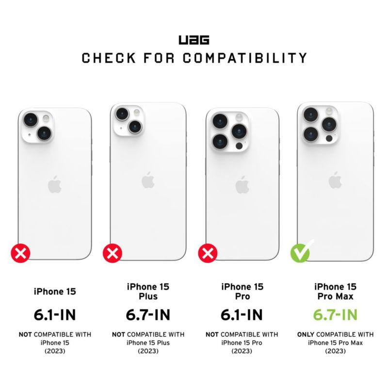 Funda para iPhone 15 Pro Max de 67" URBAN ARMOR GEAR color oliva