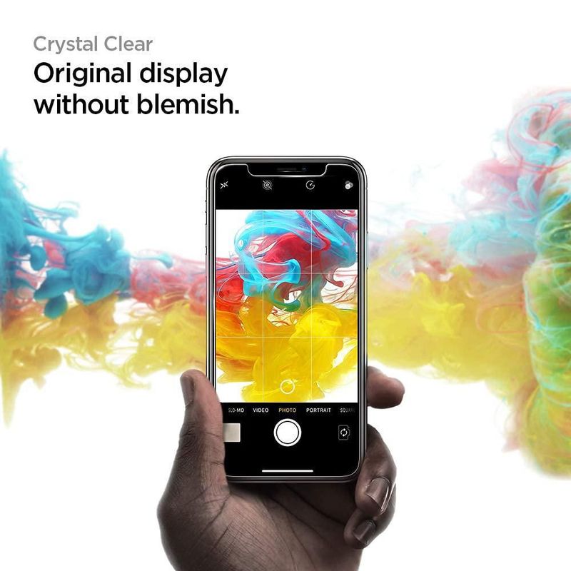 Protector de pantalla Spigen GlasTR EZ FIT para iPhone 11 Pro Max 2 unidades