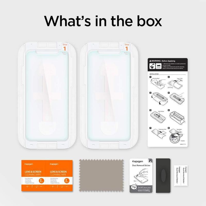 Protector de pantalla Spigen GlasTR EZ FIT para iPhone 11 Pro Max 2 unidades