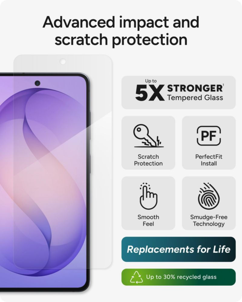 Protector de pantalla ZAGG Glass Elite para Samsung Galaxy S26