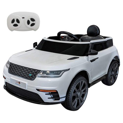 Carro Electrico Tipo Land Rover Montable Blanco con Control Remoto