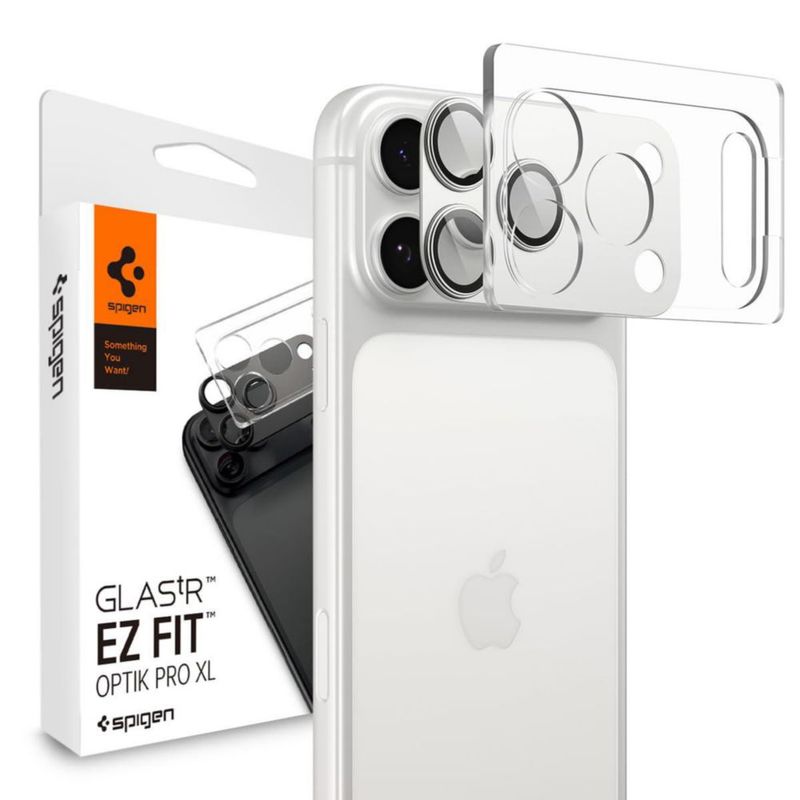 Protector de lente de cámara Spigen GlasTR EZ Fit Optik Pro XL