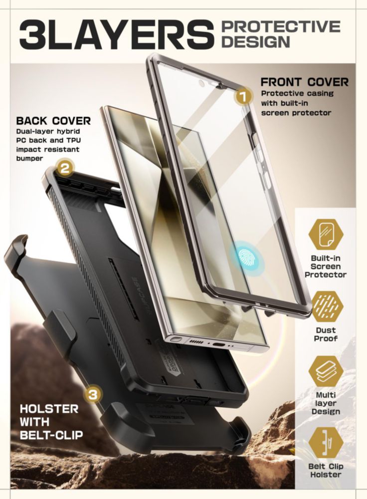Funda SUPCASE Unicorn Beetle Pro para Samsung S24 Ultra