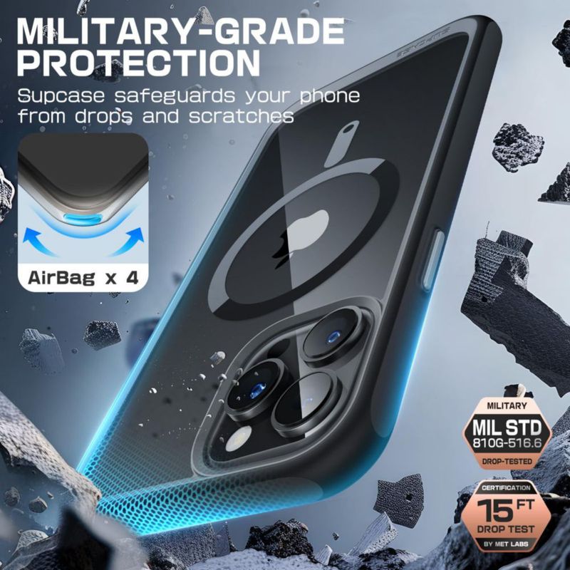 Funda para iPhone 15 Pro Max SUPCASE Unicorn Beetle Mag