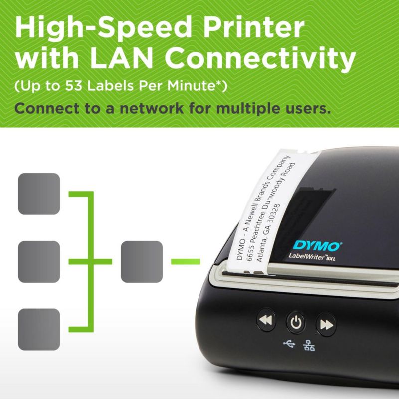 Impresora de etiquetas DYMO LabelWriter 5XL para envíos extra anchos