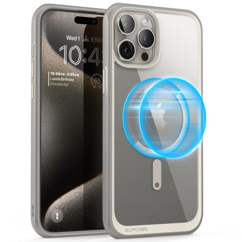 Funda SUPCASE UB Mag para iPhone 15 Pro Max de 67" transparente