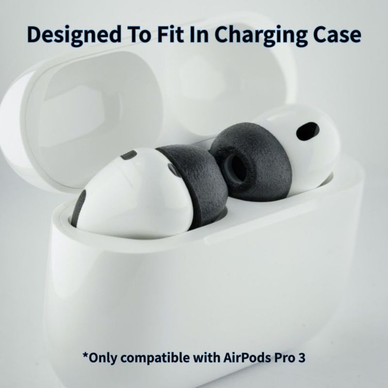 Puntas para auriculares COMPLY TrueGrip MAX para AirPods Pro 3 negras