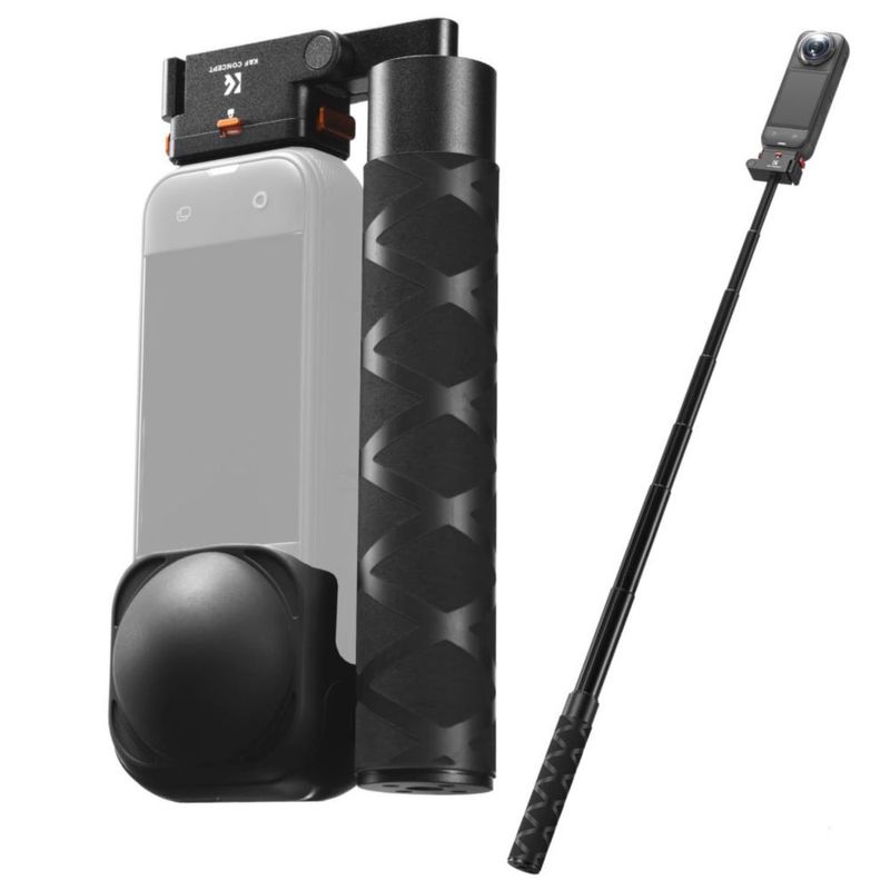 Palo de selfie K&F Concept para Insta360 X5 plegable 89 cm