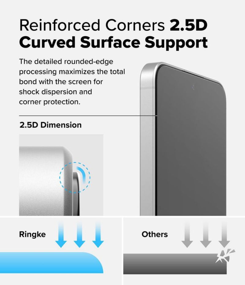 Protector de pantalla Ringke Easy Slide para Samsung Galaxy A36 vidrio templado 9H 2 unidades