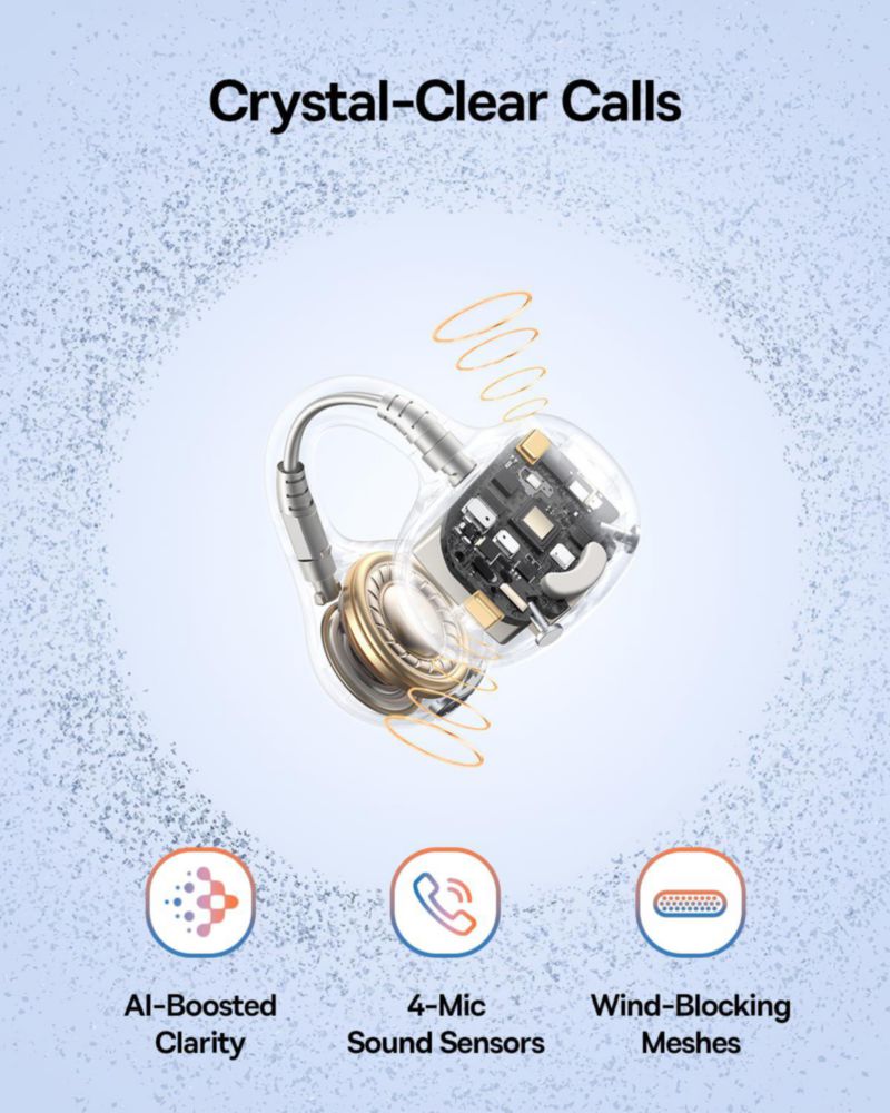 Auriculares Baseus Bass BC1 de oído abierto con clip IP55 resistentes al agua