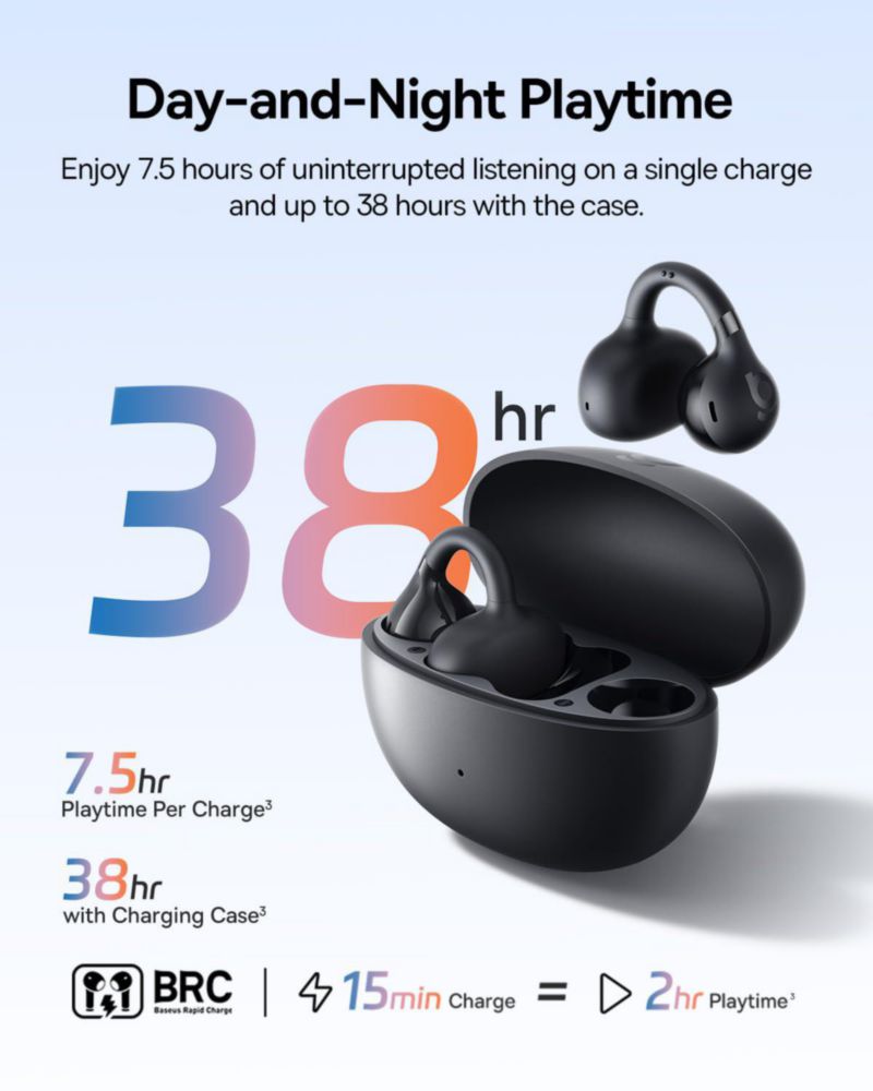 Auriculares abiertos Baseus Bass BC1 IP55 resistentes al agua 38 h