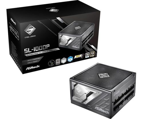 Fuente de alimentación ASRock SL-1000P 1000W 80 Plus Platinum modular