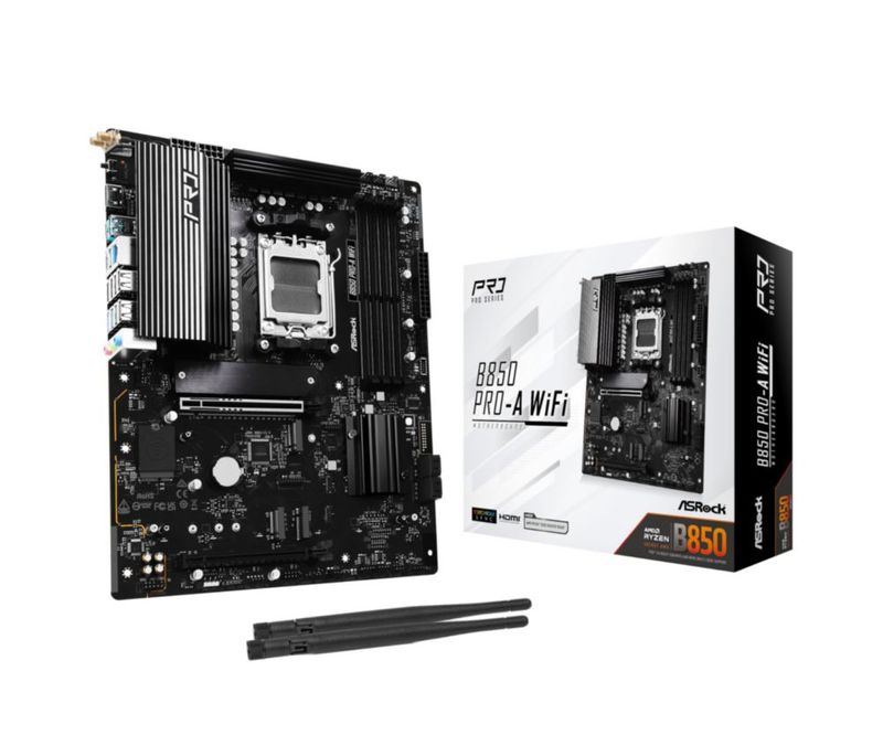 Placa madre ASRock B850 Pro A WiFi6e DDR5 8000+ MHz AM5