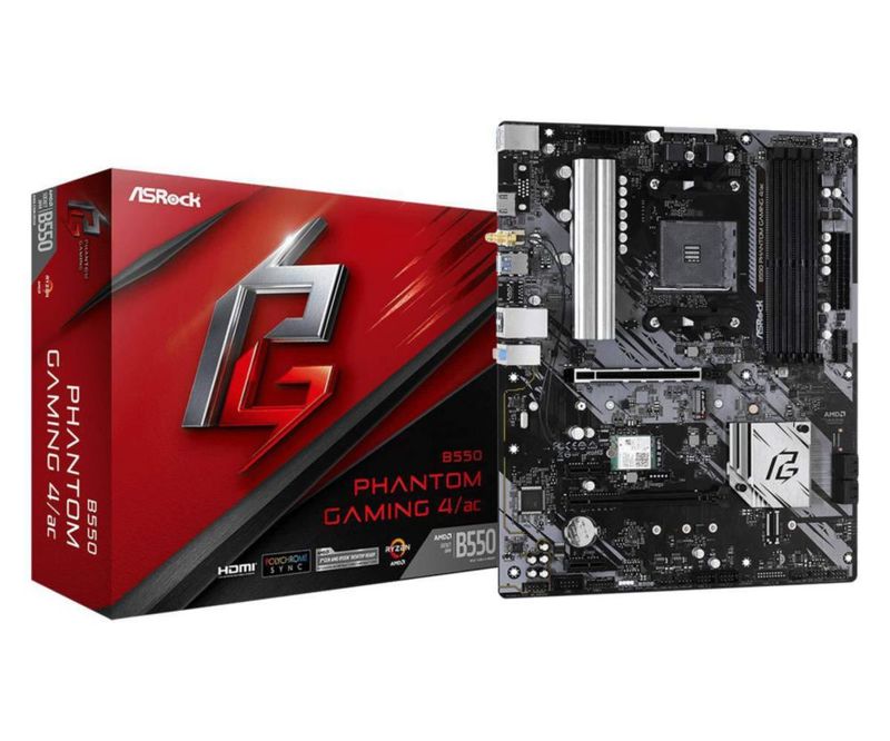 Placa base ASRock B550 Phantom Gaming 4 AC DDR4 HDMI