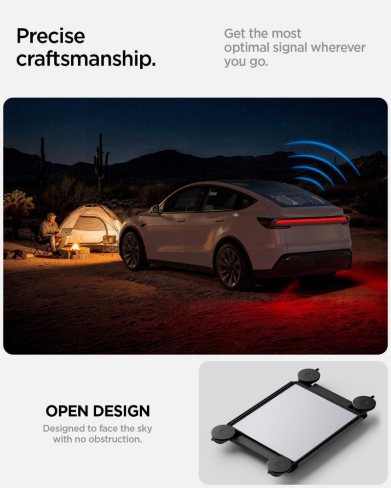 Kit de montaje Spigen Starlink Mini con ventosas antirruido