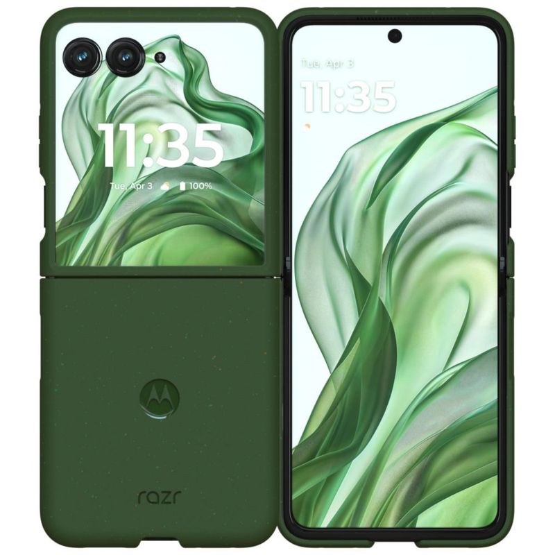 Funda protectora Motorola Razr+ 2024/2025 color verde primavera