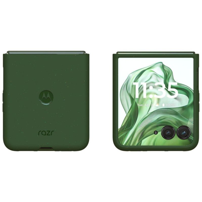 Funda protectora Motorola Razr+ 2024/2025 color verde primavera