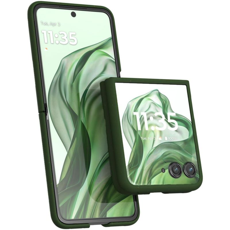 Funda protectora Motorola Razr+ 2024/2025 color verde primavera