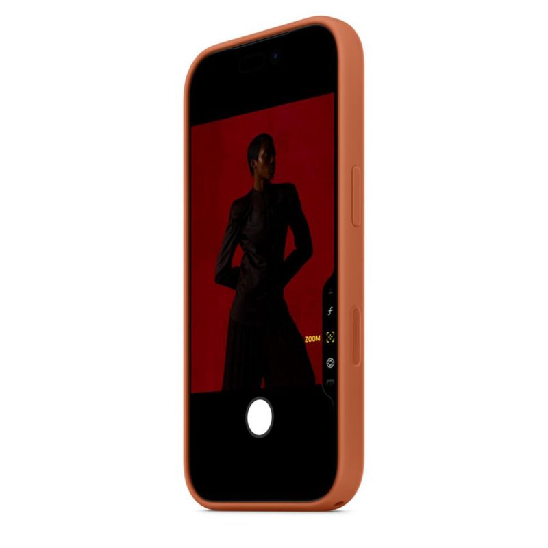 Funda para iPhone 17 Pro de Apple en silicona con MagSafe color terracota