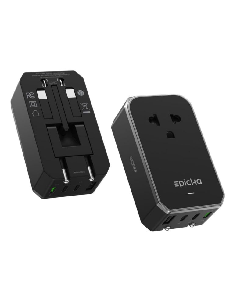 Adaptador de viaje EPICKA Air 40W PD de carga rápida USB