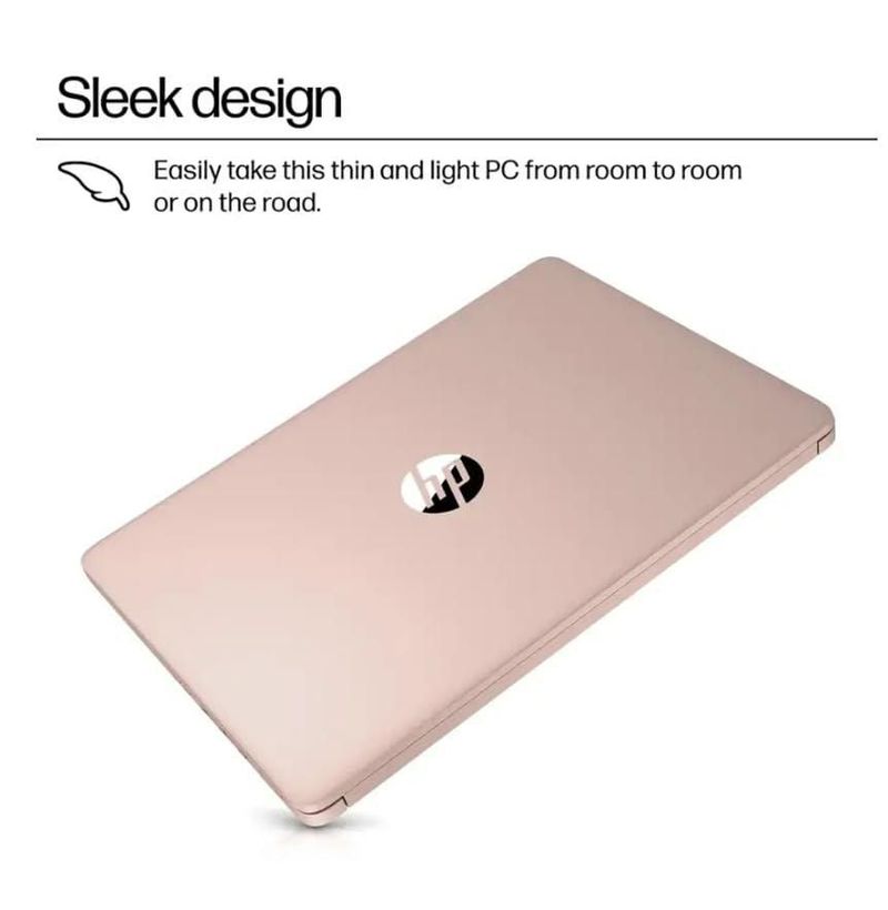 Laptop Hp 14 Intel N150 16Gb Ram 128Gb Almacenamiento Oro Rosa