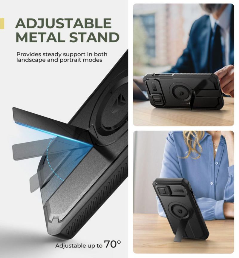 Funda Dexnor para iPhone 15 Plus/14 Plus con funda de cámara deslizante