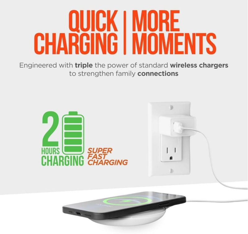 Cargador inalámbrico HyperGear ChargePad Pro 15W de carga rápida