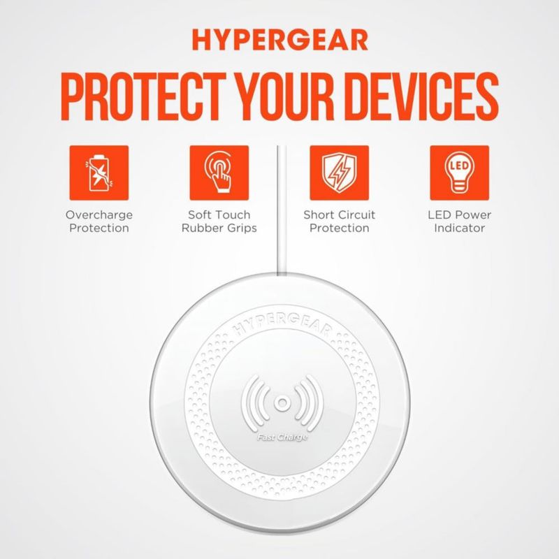 Cargador inalámbrico HyperGear ChargePad Pro 15W de carga rápida