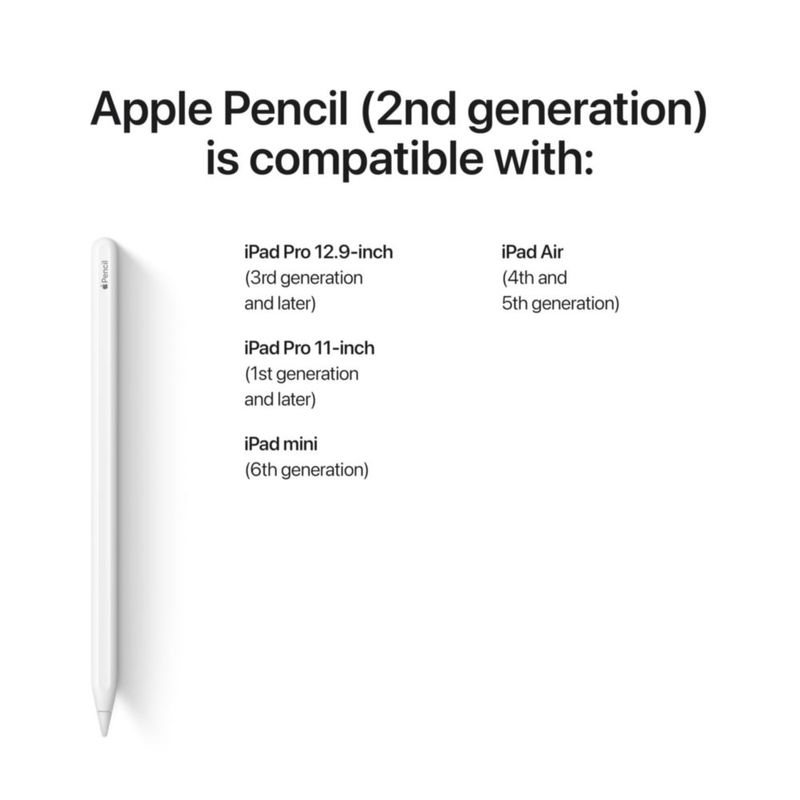 Apple Pencil de 2.ª generación con carga magnética