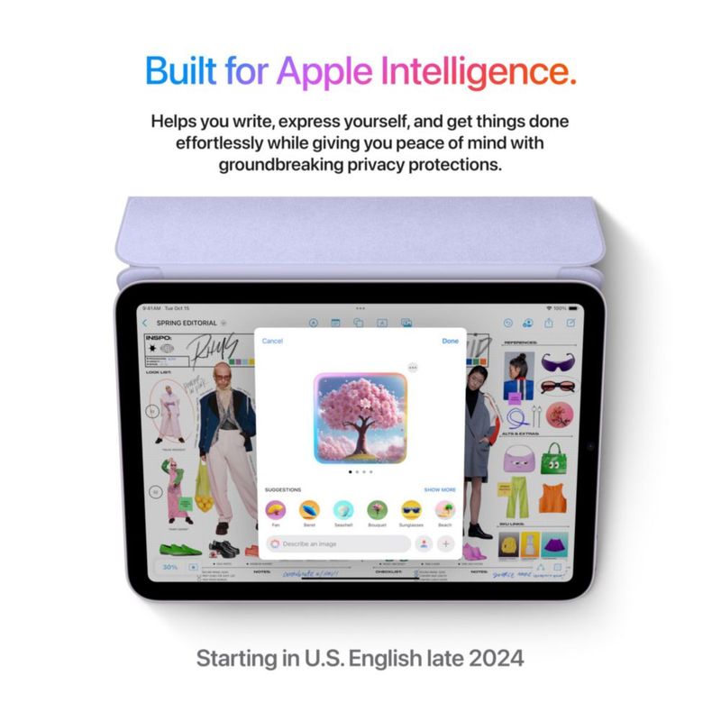 Tableta Apple iPad Mini (A17 Pro) de 83 pulgadas 128 GB Wi-Fi 6E Starlight