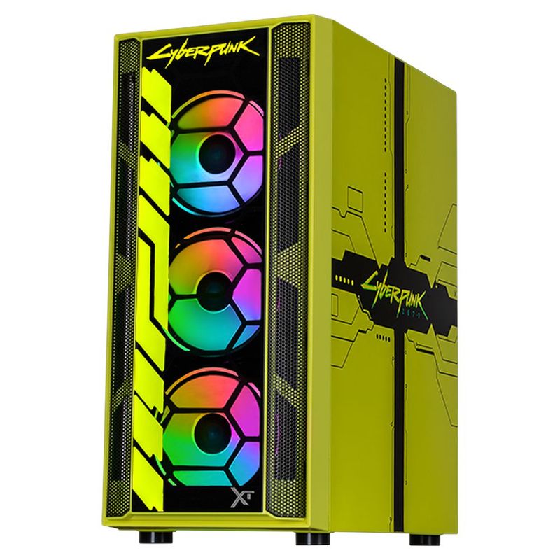Gabinete xtreme pc cyberpunk vincent media torre 4 fan argb
