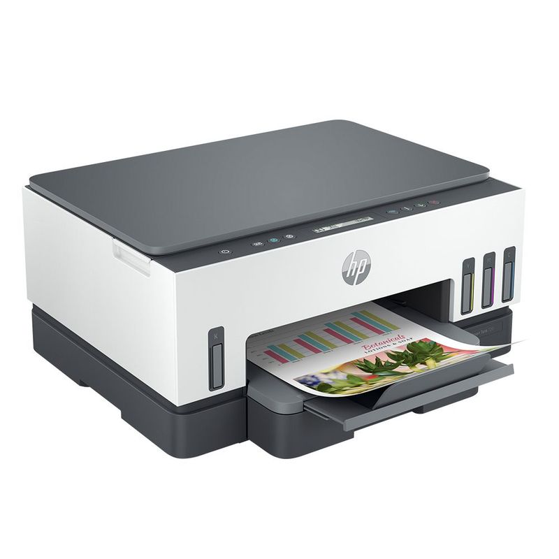 Impresora Multifuncional HP Smart Tank 720, Tinta Continua, Color, Wi-Fi, Smart App, Dúplex