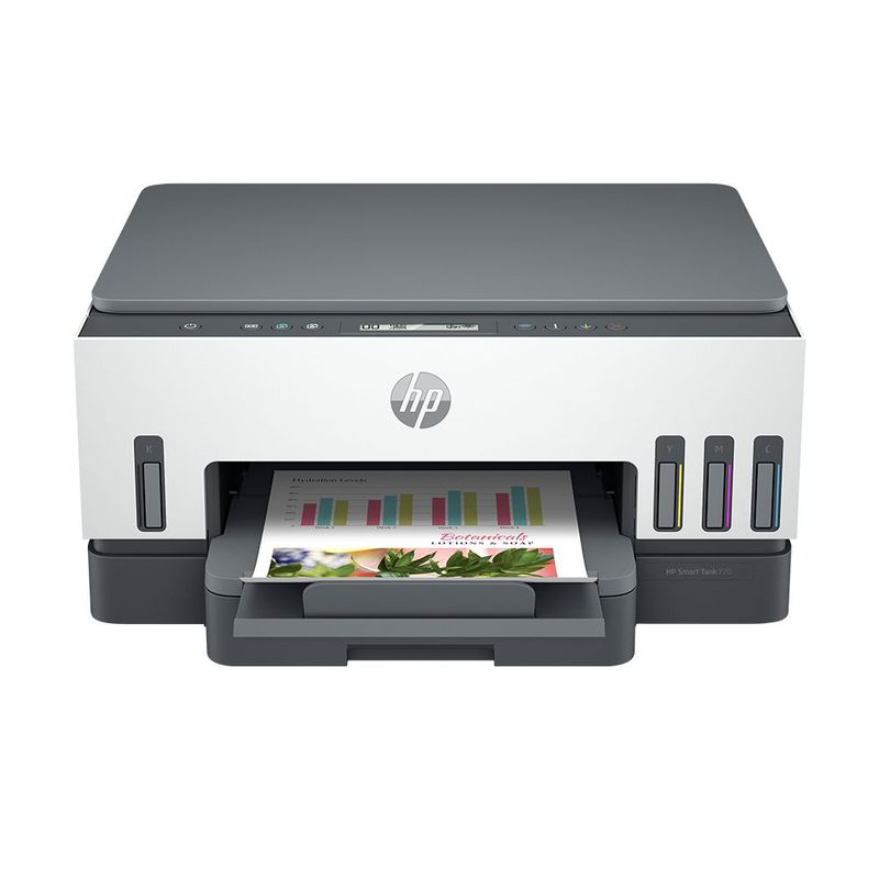 Impresora Multifuncional HP Smart Tank 720, Tinta Continua, Color, Wi-Fi, Smart App, Dúplex