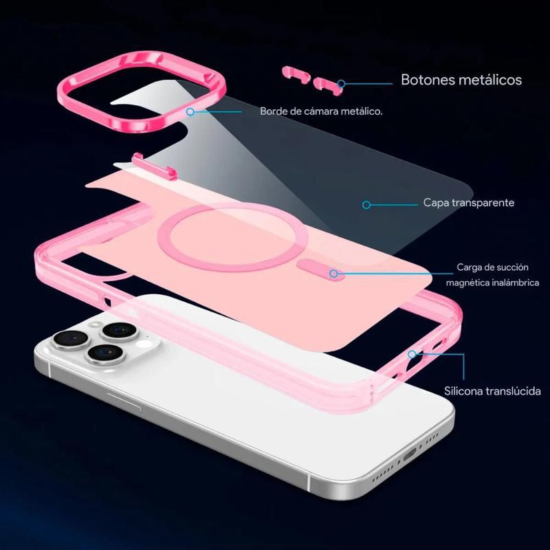 Funda Case Deluxe Uso Rudo Para iPhone Magsafe Antigolpes