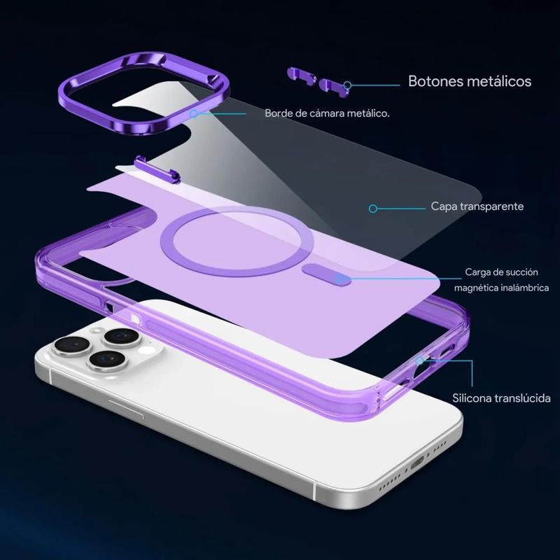 Funda Case Deluxe Uso Rudo Para iPhone Magsafe Antigolpes