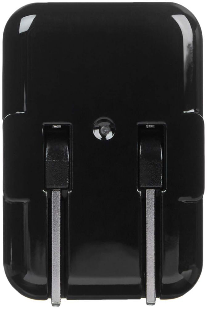 Cargador de pared Amazon Basics 12W USB-A 2.4A para teléfonos x2 negro
